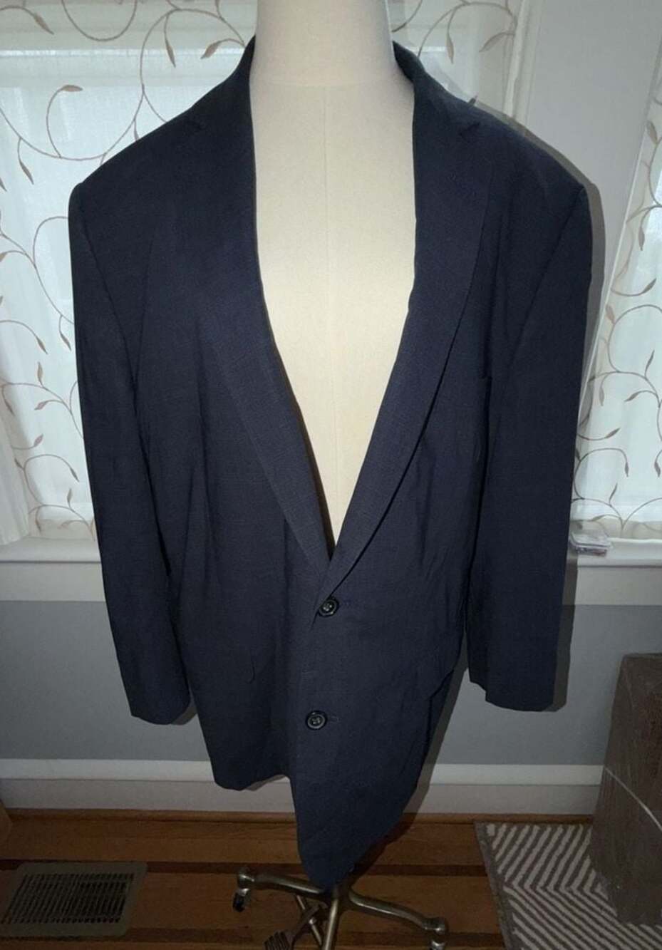 Brooks Brothers Fitzgerald BrooksCool Blazer Navy Plaid 50R